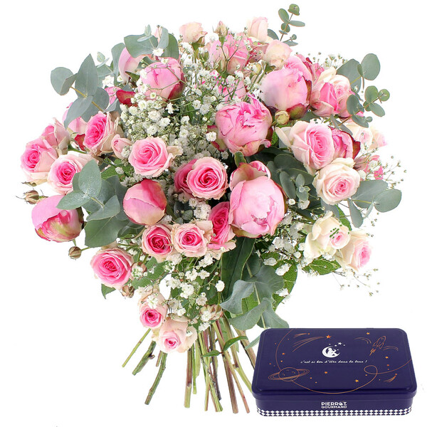 Fleurs et cadeaux CALLIOPE + SUCETTES PIERROT GOURMAND